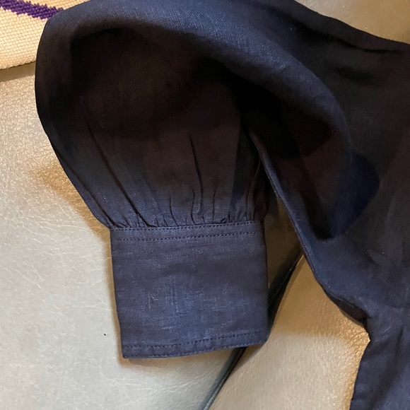 J Crew Cabana dress in black linen - Picture 4 of 7